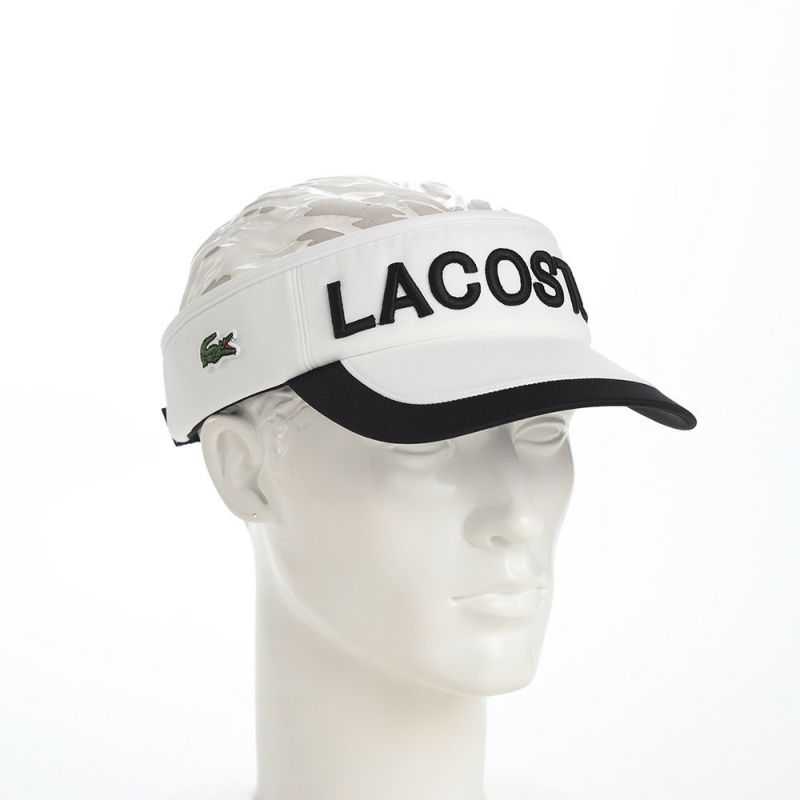 ラコステのサンバイザー LOGO VISOR（ロゴバイザー） L1277 ホワイト