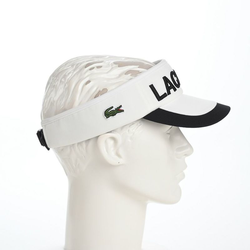 ラコステのサンバイザー LOGO VISOR（ロゴバイザー） L1277 ホワイト