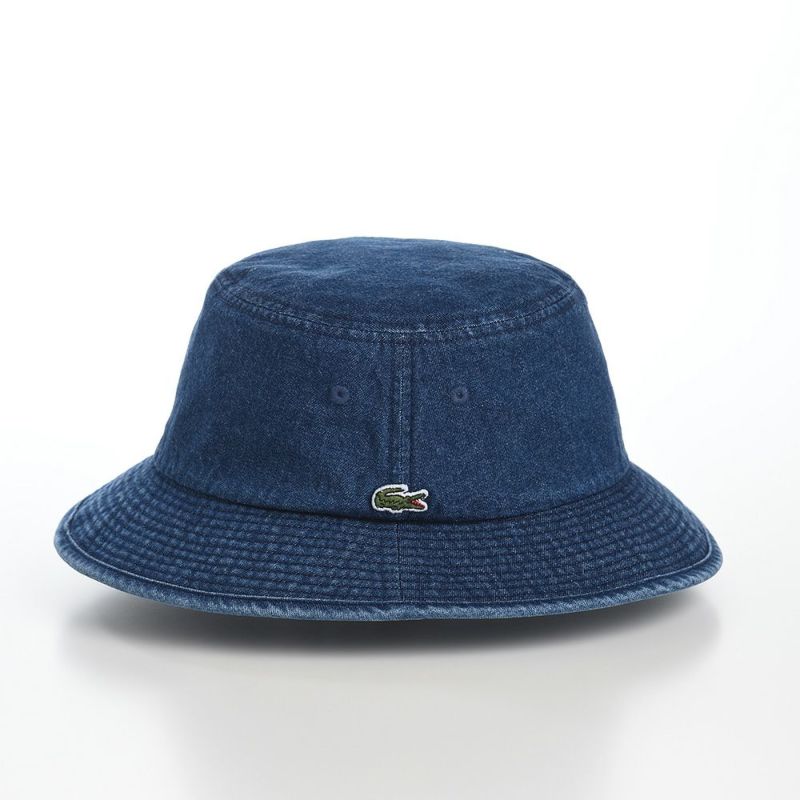 ラコステのバケットハット ONE POINT DENIM BUCKET HAT（ワンポイントデニムバケットハット） L1262 ブルー