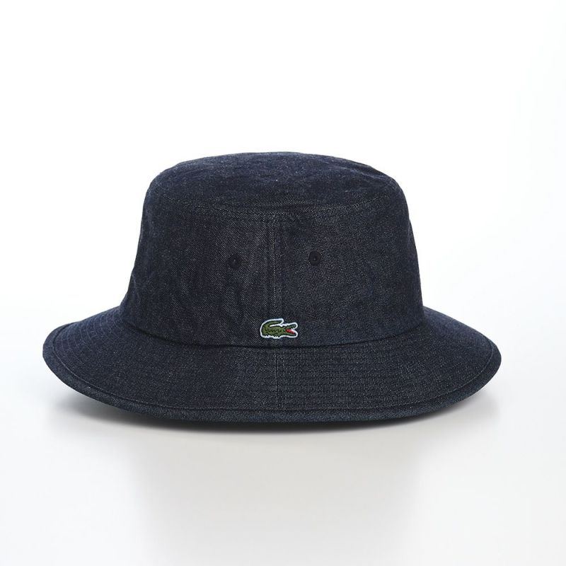 ラコステのバケットハット ONE POINT DENIM BUCKET HAT（ワンポイントデニムバケットハット） L1262 ネイビー