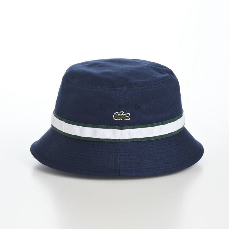 ラコステのバケットハット LINE BUCKET HAT（ラインバケットハット） L1266 ネイビー