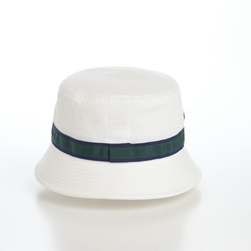 ラコステのバケットハット LINE BUCKET HAT（ラインバケットハット） L1266 ホワイト