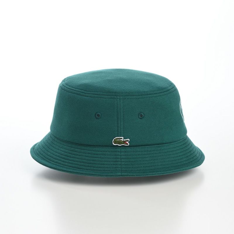 ラコステのバケットハット OVAL LOGO JERSEY  BUCKET HAT（オーバルロゴジャージーバケットハット） L7123 グリーン