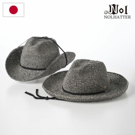 ノルのストローハット PPAM western（PPAM ウエスタン） グレー