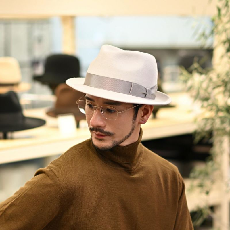 トナックのフェルトハット LARME（ラルム） ライトグレー