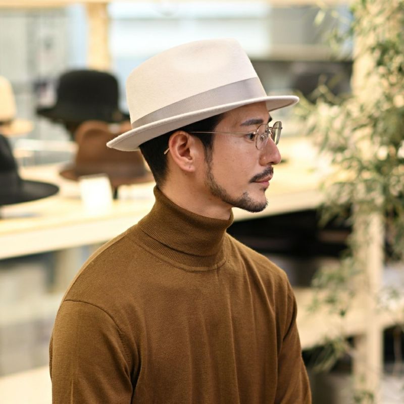 トナックのフェルトハット LARME（ラルム） ライトグレー