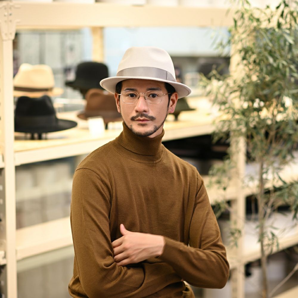 トナックのフェルトハット LARME（ラルム） ライトグレー