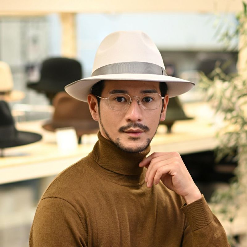 トナックのフェルトハット NOBLE（ノーブル） ライトグレー