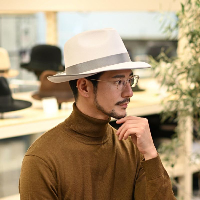 トナックのフェルトハット NOBLE（ノーブル） ライトグレー