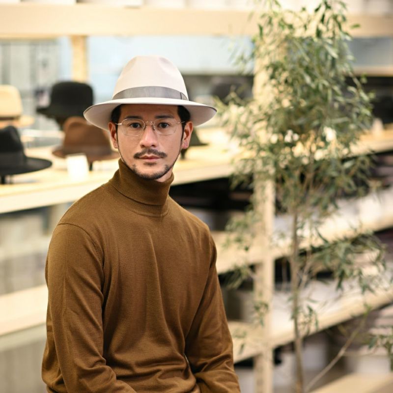 トナックのフェルトハット NOBLE（ノーブル） ライトグレー