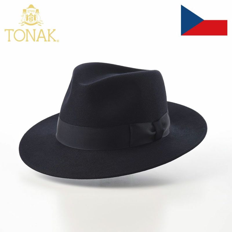 トナックのフェルトハット FEDORA FONCE（フェドラ フォンセ） ダークネイビー