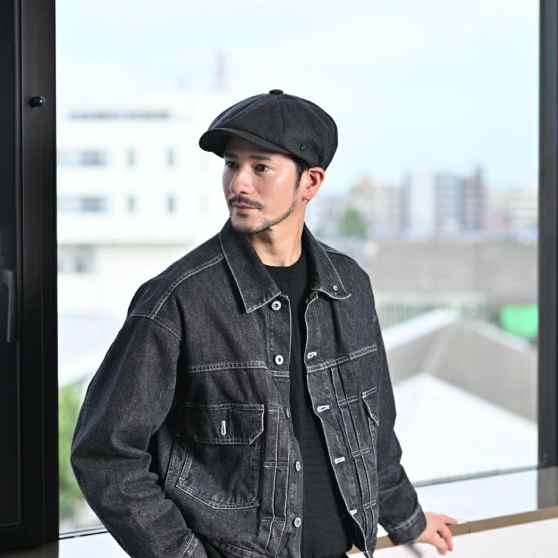 フェイルスワースのキャスケット ALFIE MELTON（アルフィー メルトン） グレー