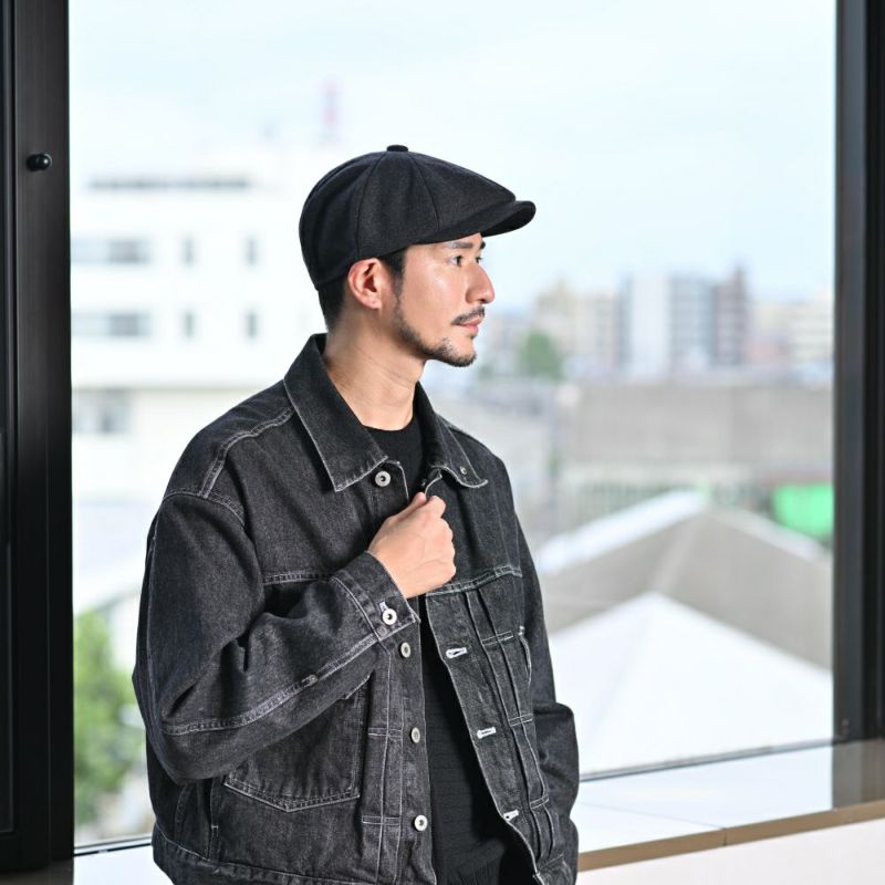 フェイルスワースのキャスケット ALFIE MELTON（アルフィー メルトン） グレー