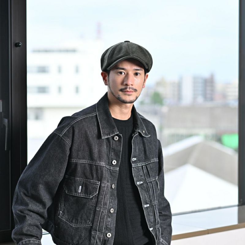 フェイルスワースのキャスケット ALFIE MELTON（アルフィー メルトン） モス