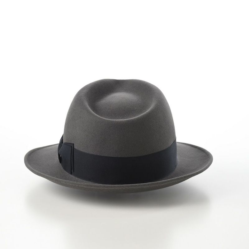 レッターのフェルトハット Fur Felt Fedora（ファーフェルト フェドラ） グレーネイビー