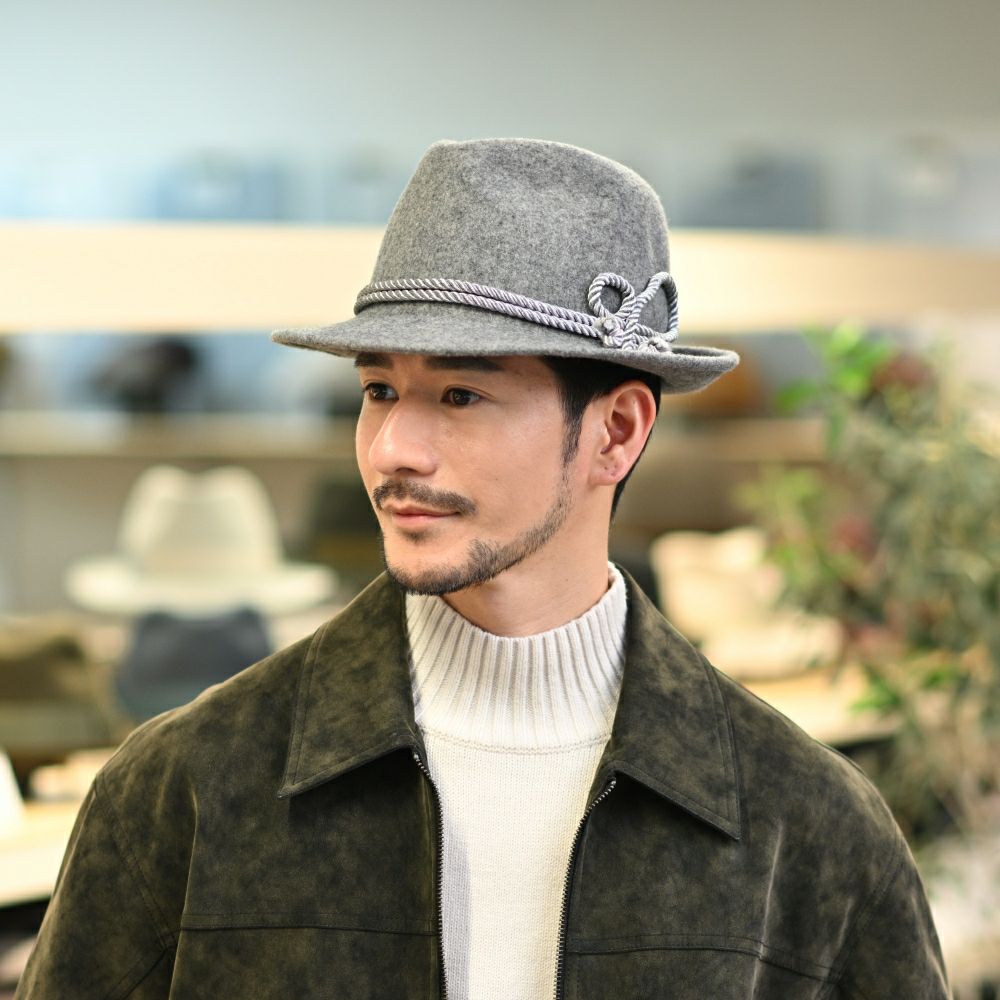 レッターのチロリアンハット Wool Tyrol（ウールチロル） グレー