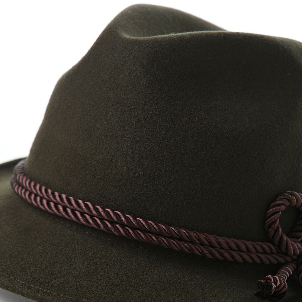 レッターのチロリアンハット Wool Tyrol（ウールチロル） カーキ