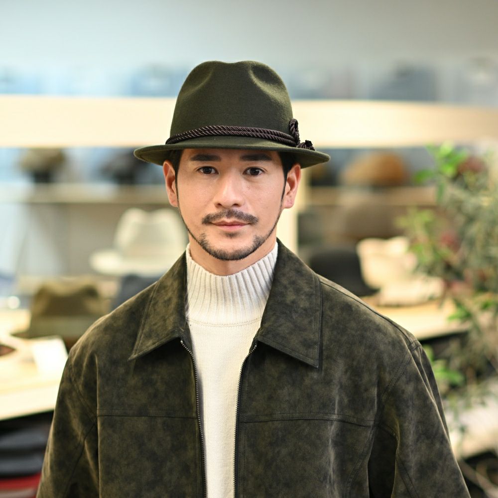 レッターのチロリアンハット Wool Tyrol（ウールチロル） カーキ