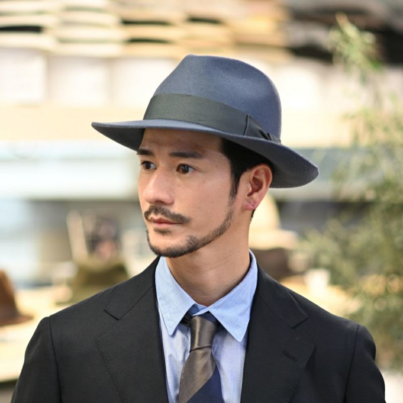 ビガリのフェルトハット ALFREDO（アルフレード） ブルーストーン