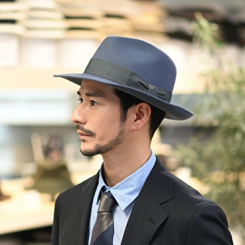 ビガリのフェルトハット ALFREDO（アルフレード） ブルーストーン