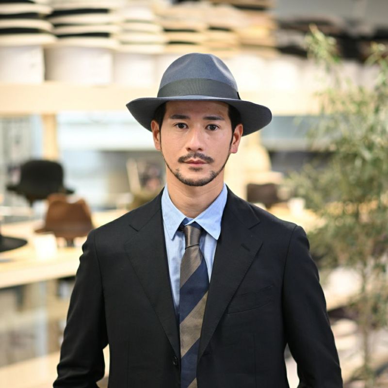 ビガリのフェルトハット ALFREDO（アルフレード） ブルーストーン