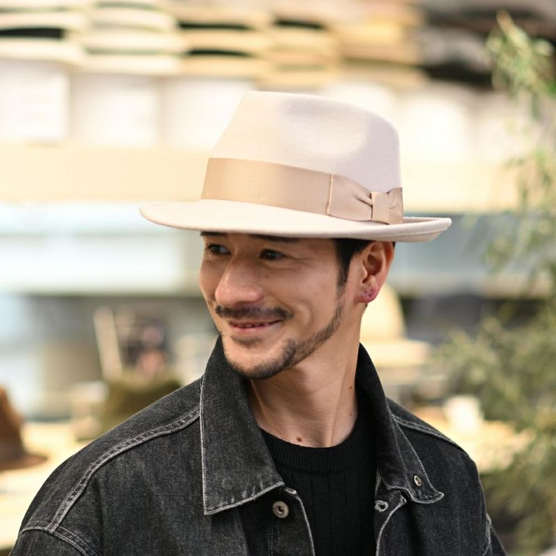 ビガリのフェルトハット PLOMO（プロモ） クリーム