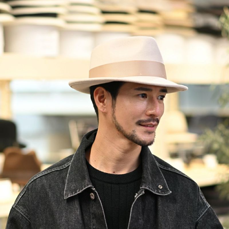 ビガリのフェルトハット PLOMO（プロモ） クリーム