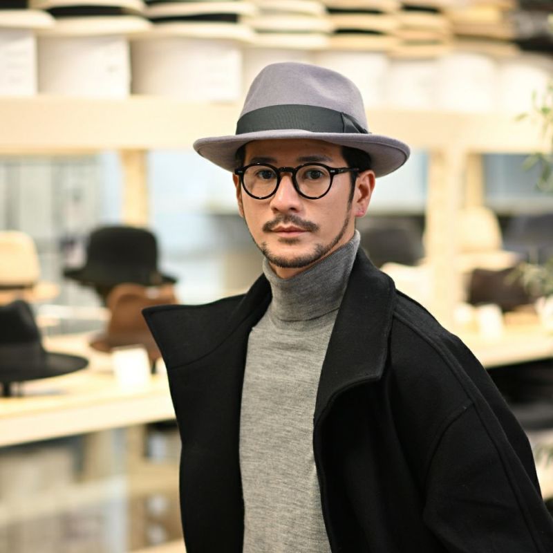 ビガリのフェルトハット PLOMO（プロモ） グレー