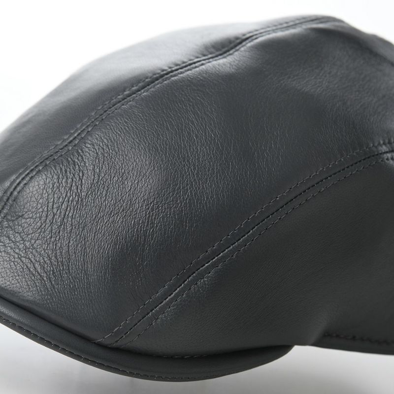 マローネのハンチング Four Panel Berretto Lambskin（フォーパネルベレット ラムスキン） BN14023 グレー