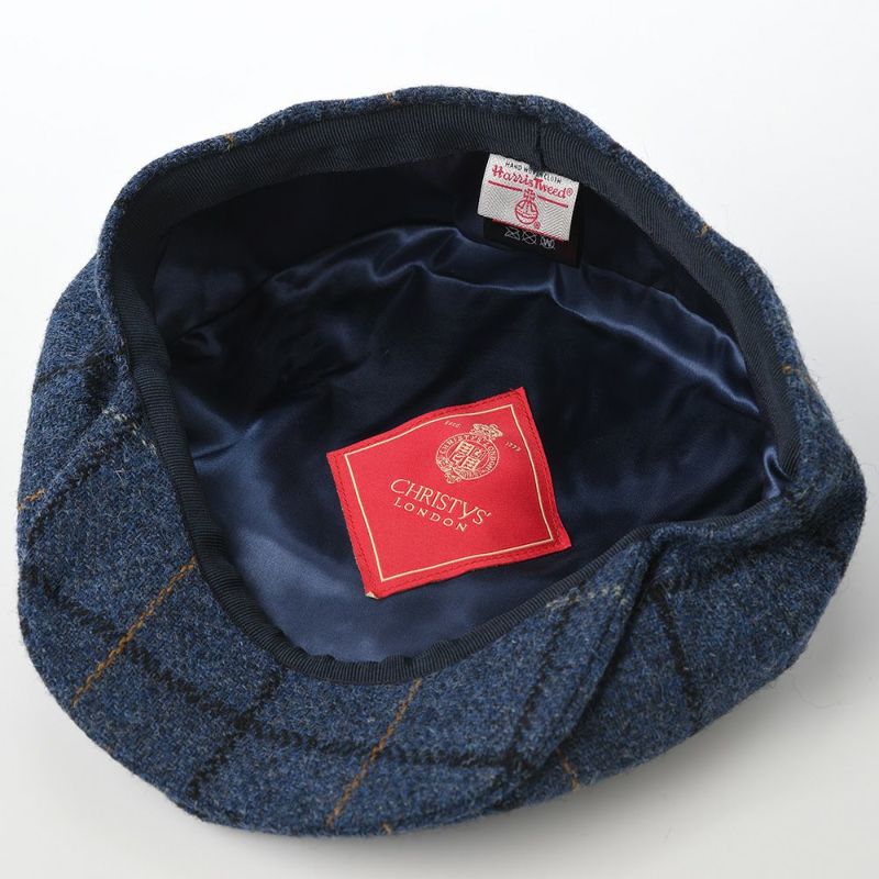 クリスティーズ ロンドンのハンチング HARRIS TWEED BAKER BOY（ハリスツイード ベイカーボーイ） ブルー