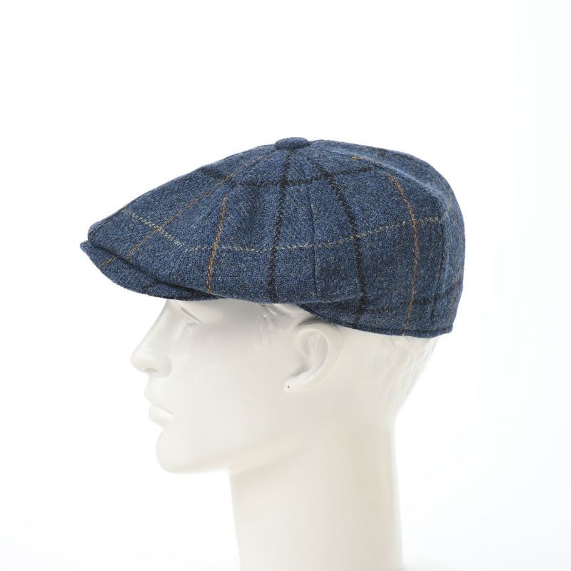 クリスティーズ ロンドンのハンチング HARRIS TWEED BAKER BOY（ハリスツイード ベイカーボーイ） ブルー