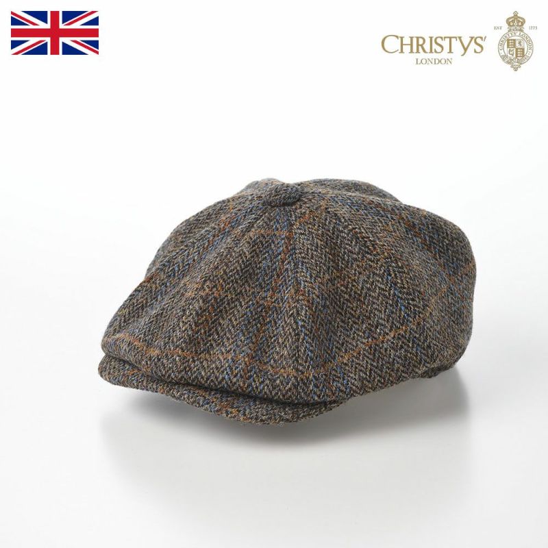 クリスティーズ ロンドンのハンチング HARRIS TWEED BAKER BOY（ハリスツイード ベイカーボーイ） ブラウン