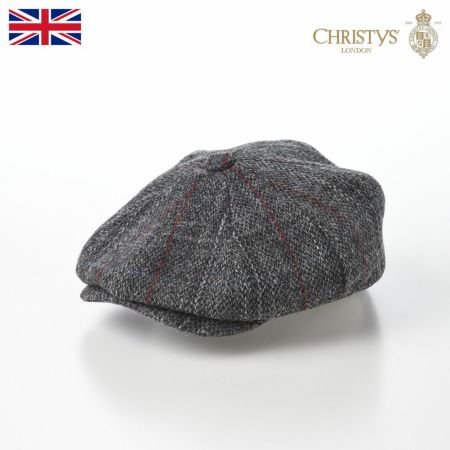 クリスティーズ ロンドンのハンチング HARRIS TWEED BAKER BOY（ハリスツイード ベイカーボーイ） チャコール