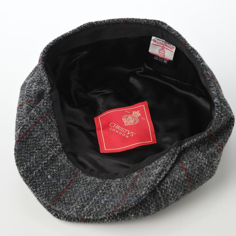 クリスティーズ ロンドンのハンチング HARRIS TWEED BAKER BOY（ハリスツイード ベイカーボーイ） チャコール