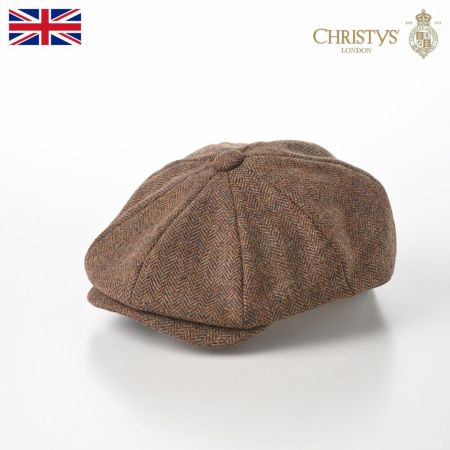 クリスティーズ ロンドンのハンチング BAKER BOY TWEED CAP（ベイカーボーイ ツイードキャップ） ブラウン
