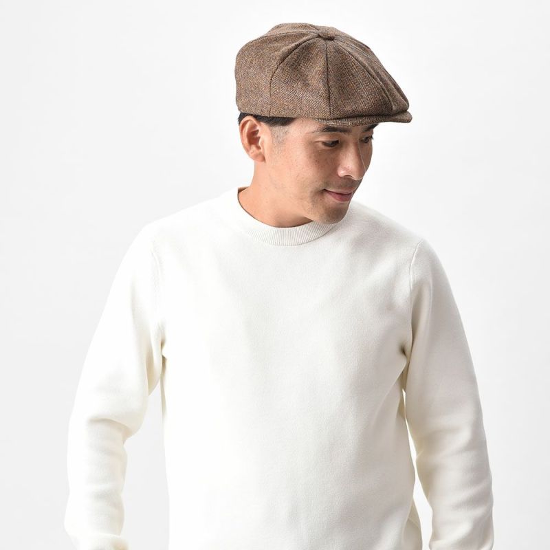 クリスティーズ ロンドンのハンチング BAKER BOY TWEED CAP（ベイカーボーイ ツイードキャップ） ブラウン