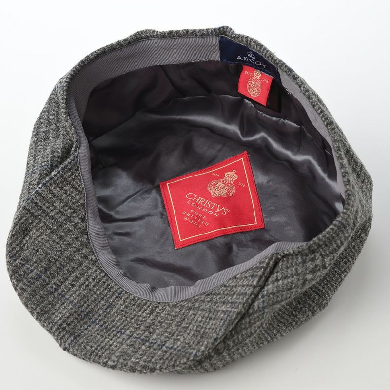 クリスティーズ ロンドンのハンチング BAKER BOY TWEED CAP（ベイカーボーイ ツイードキャップ） グレー