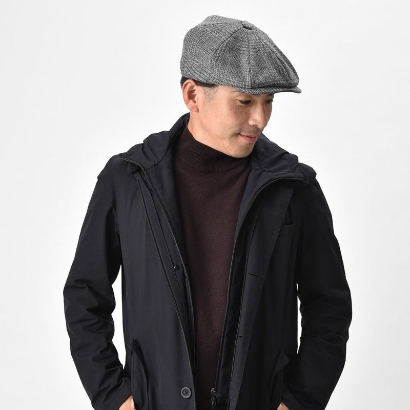 クリスティーズ ロンドンのハンチング BAKER BOY TWEED CAP（ベイカーボーイ ツイードキャップ） グレー