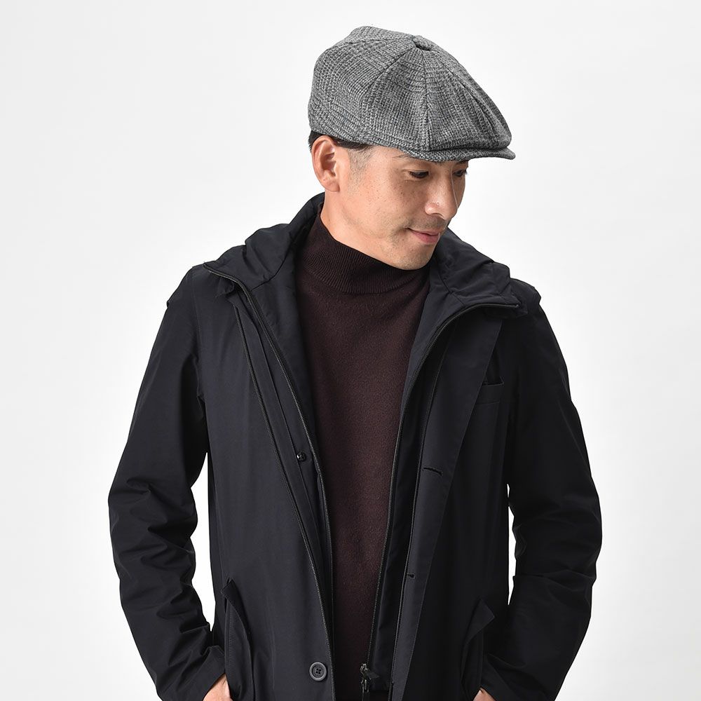 クリスティーズ ロンドンのハンチング BAKER BOY TWEED CAP（ベイカーボーイ ツイードキャップ） グレー
