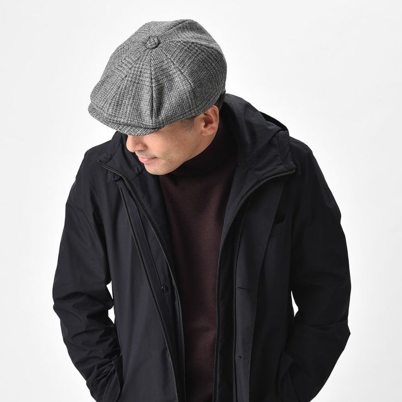 クリスティーズ ロンドンのハンチング BAKER BOY TWEED CAP（ベイカーボーイ ツイードキャップ） グレー