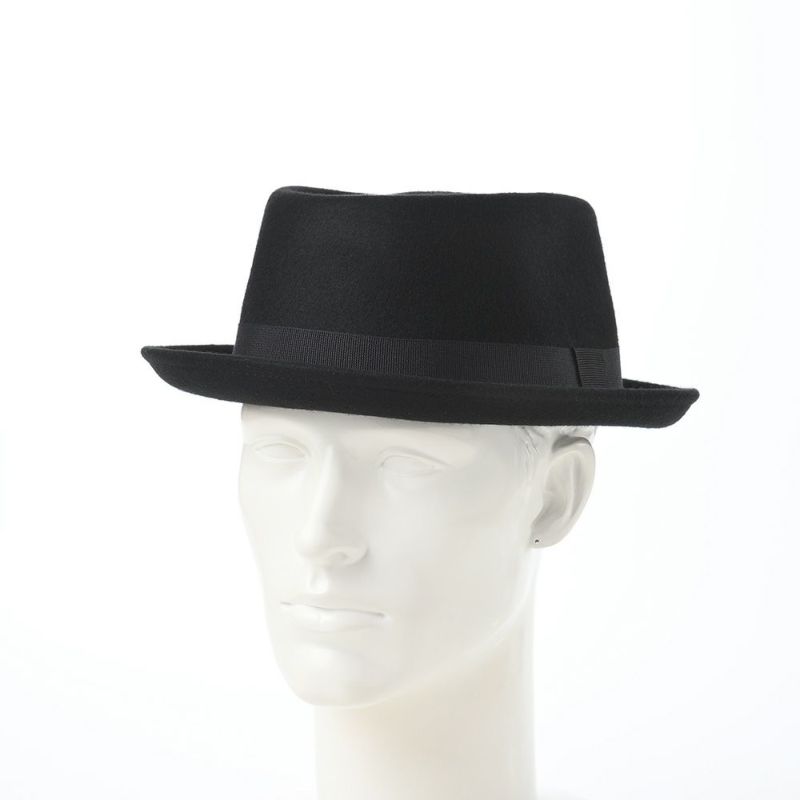 ゴットマンのフェルトハット Porkpie Wool Hat（ポークパイウールハット） G12253 ブラック