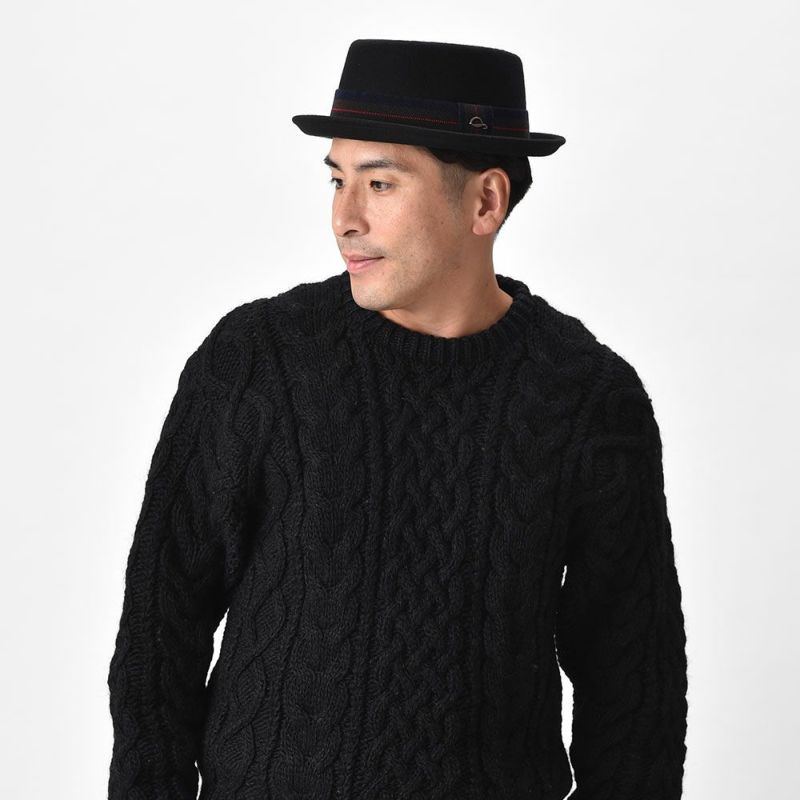 ゴットマンのフェルトハット Porkpie Wool Hat（ポークパイウールハット） G12253 ネイビー