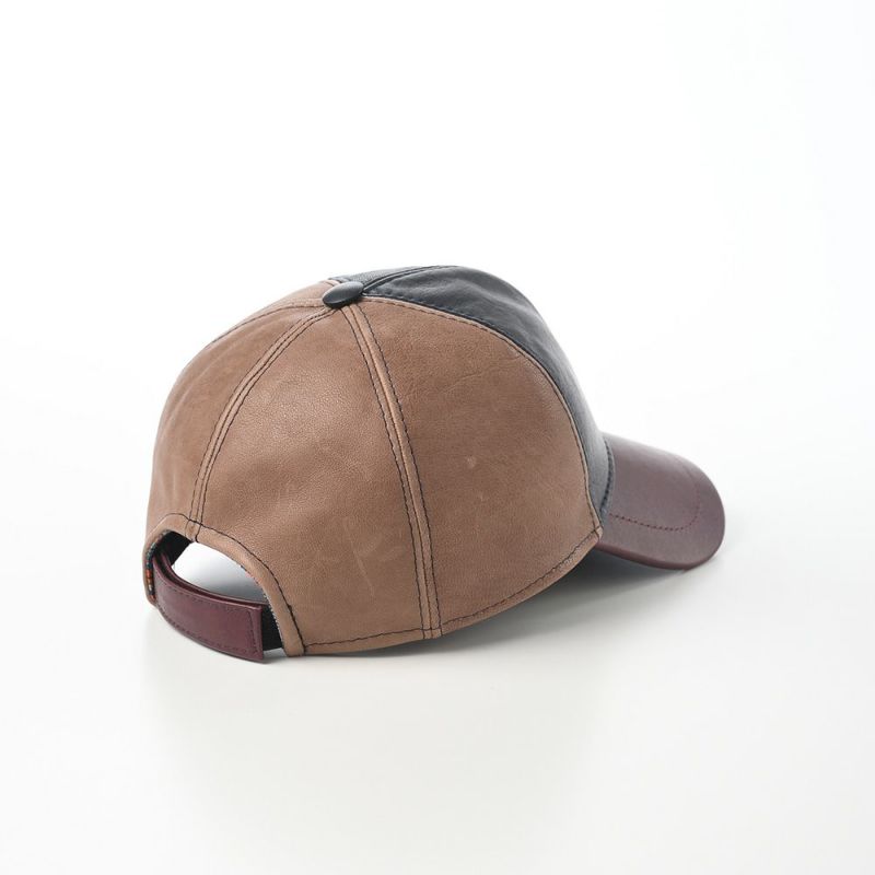 マローネのキャップ Lamb Leather cap（ラムレザー キャップ） BN144 ブラウン