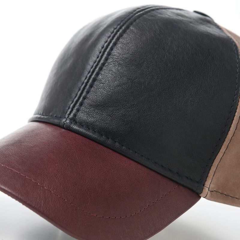 マローネのキャップ Lamb Leather cap（ラムレザー キャップ） BN144 ブラウン