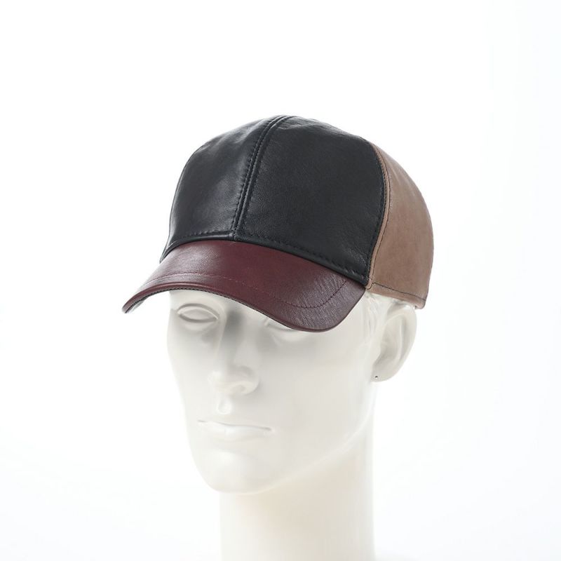 マローネのキャップ Lamb Leather cap（ラムレザー キャップ） BN144 ブラウン