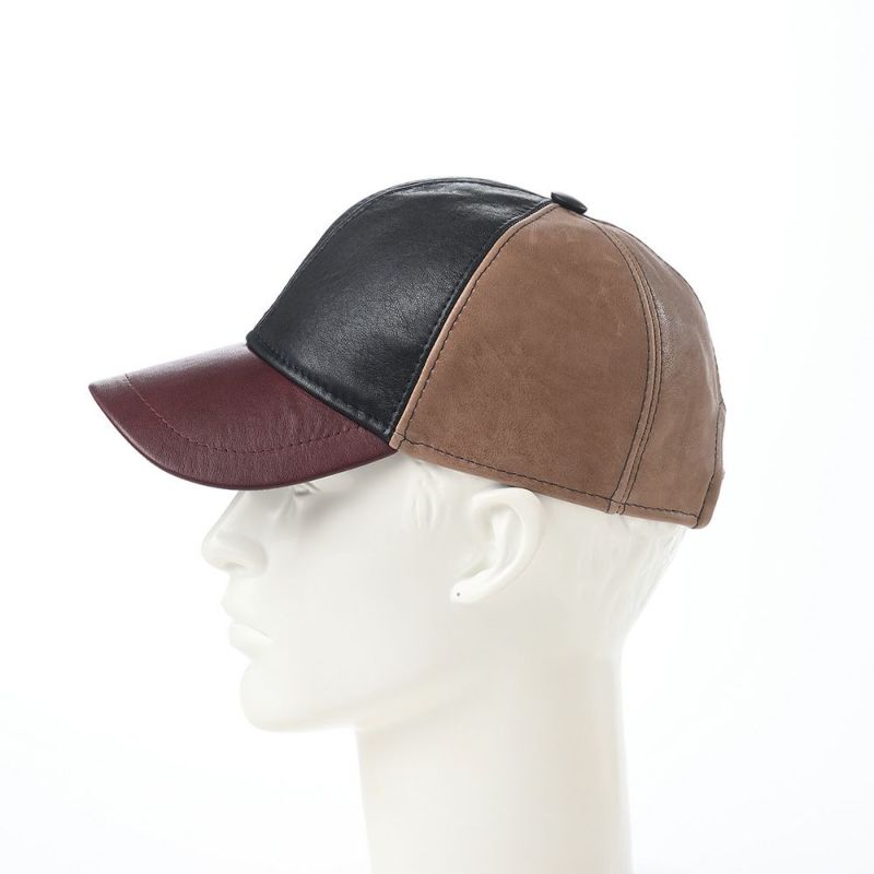 マローネのキャップ Lamb Leather cap（ラムレザー キャップ） BN144 ブラウン