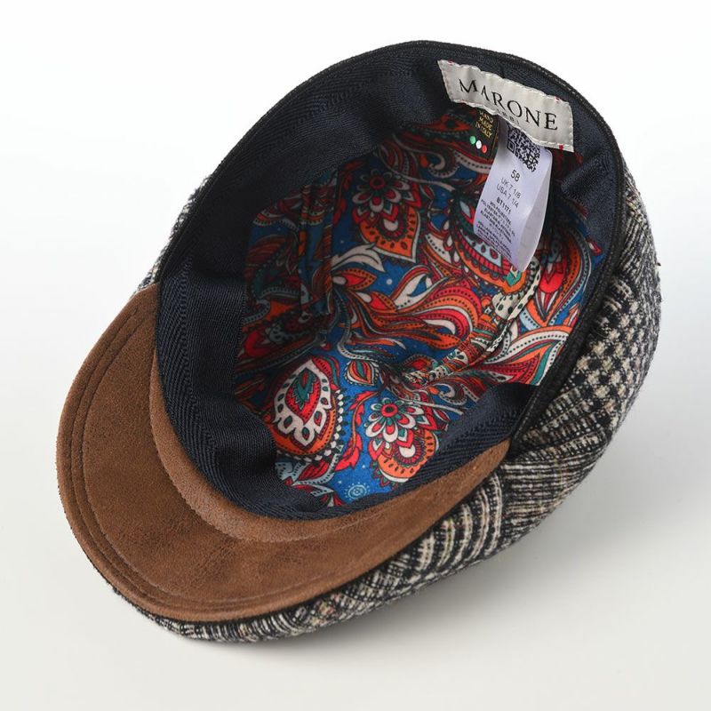 マローネのハンチング One Panel Berretto Brera（ワンパネルベレット ブレラ） BT1171 チェック