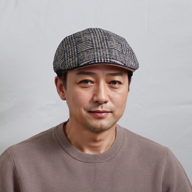 マローネのハンチング One Panel Berretto Brera（ワンパネルベレット ブレラ） BT1171 チェック