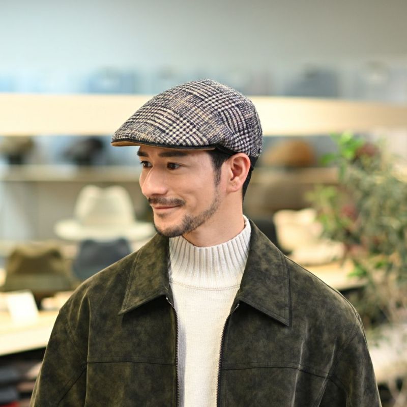 マローネのハンチング One Panel Berretto Brera（ワンパネルベレット ブレラ） BT1171 チェック