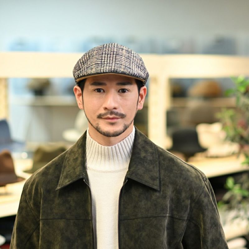 マローネのハンチング One Panel Berretto Brera（ワンパネルベレット ブレラ） BT1171 チェック